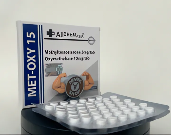 MET-OXY 15 (Oxymetholone, Methyltestosterone) Allchem Asia - 1tab/5mg/10mg/50tab